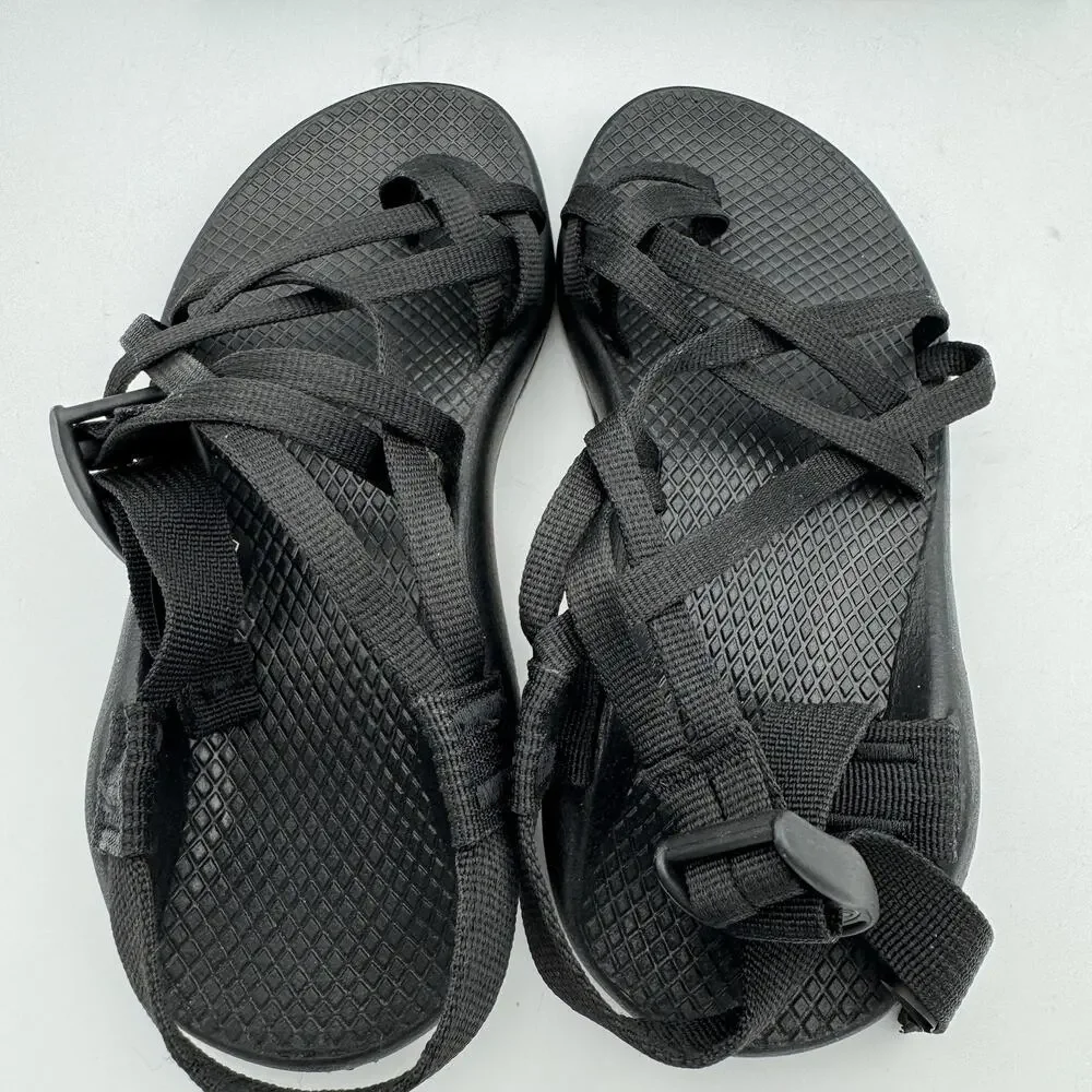 Chaco Sandals Womens 6 ZX/2 Black Cloud Dual Adjustable Straps Cushioned Sport